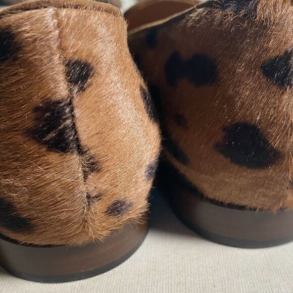 Ralph Lauren Collection Quintessa II Italian Hair-Calf Leopard Smoking Slipper - Picture 14 of 16